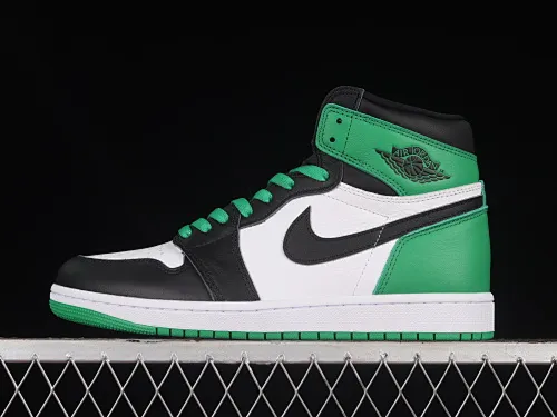 All categories Air Jordan Jordan series basketball shoes Air Jordan 1 High LJR version Air Jordan 1 High OG "Lucky Green" AJ1 Joe 1 Celtics Black Green Toe DZ5485-031